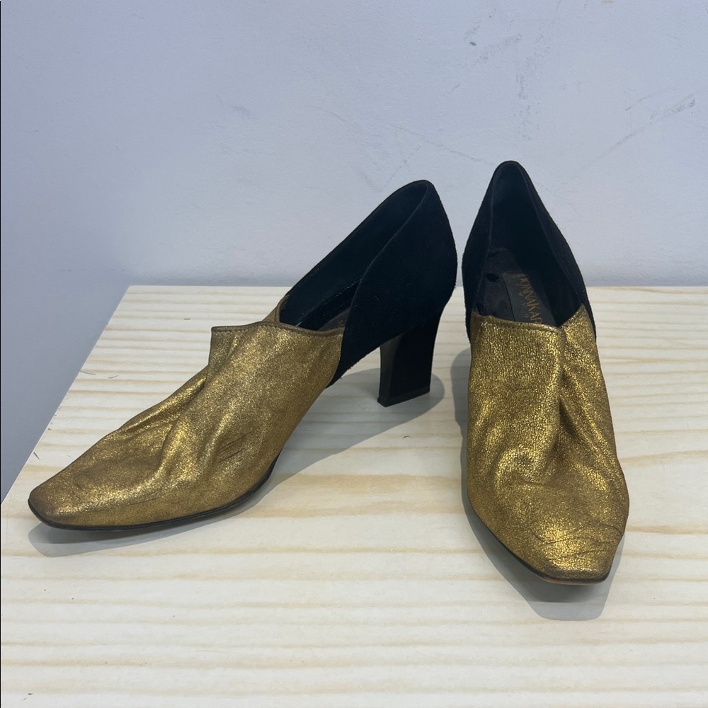 Vintage Donna Karan Leather and Suede Shoes